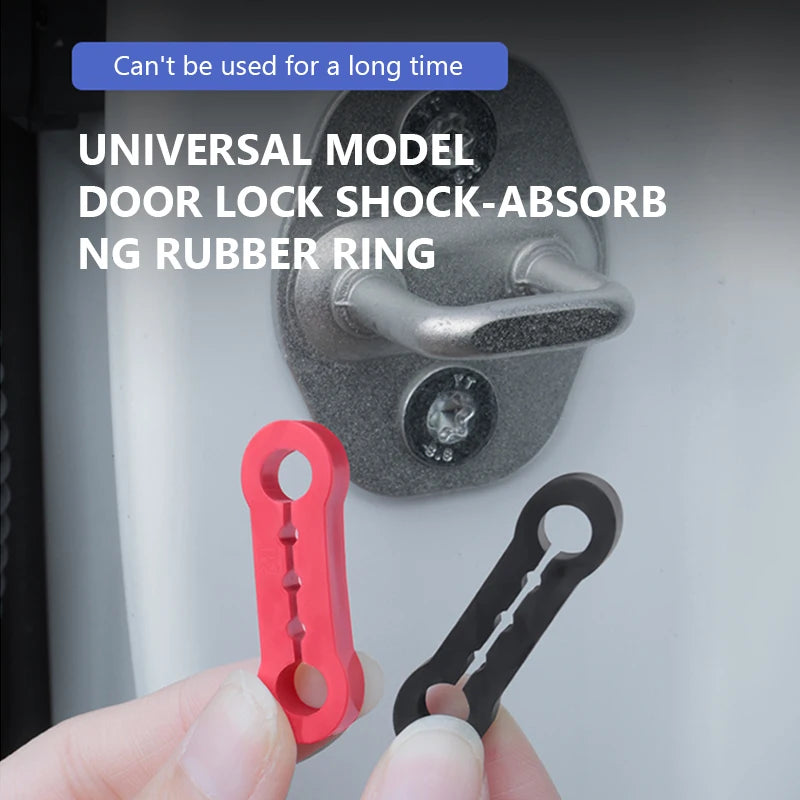 4pcs Car Door Shock Absorber Universal Car Door Buckle Soundproof Deadener Damper C additional angle