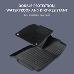 Tesla Model Y Juniper 2025 Floor Mats | Double Layer TPE, Waterproof, Non-Slip, Trunk close-up view