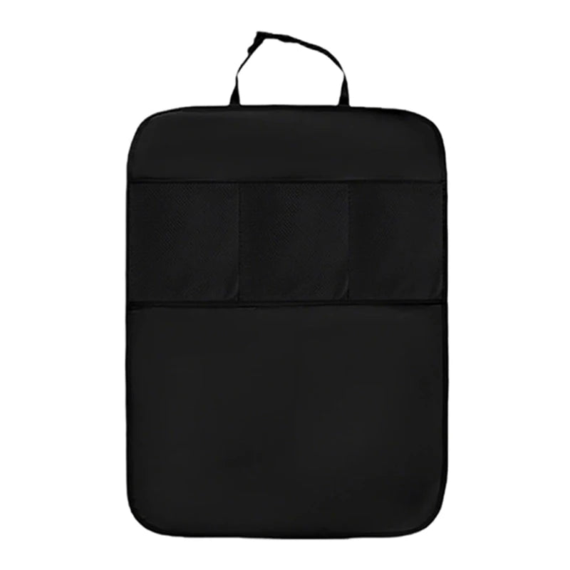 Car Seat Back Anti-Kick Pad with Storage Pocket, Universal Auto Seat Back Cover Protecto detail view