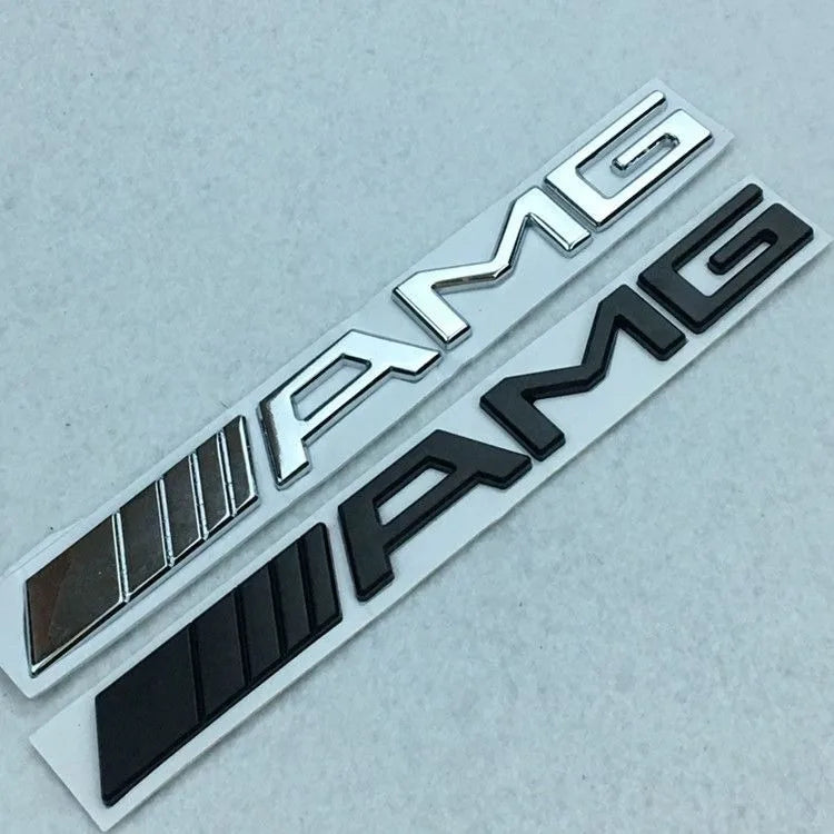 ABS Car Logo Emblem For Mercedes Benz AMG A B C E G CLA W211 W203 W204 W210 W124 Rear Trunk Badge St