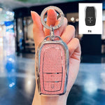 Diamond Pink for Toyota CHR Hilux Fortuner Land Cruiser 200 Camry Corolla Crown RAV4 Highland Remote Car  Key Case Cover Fob Bag