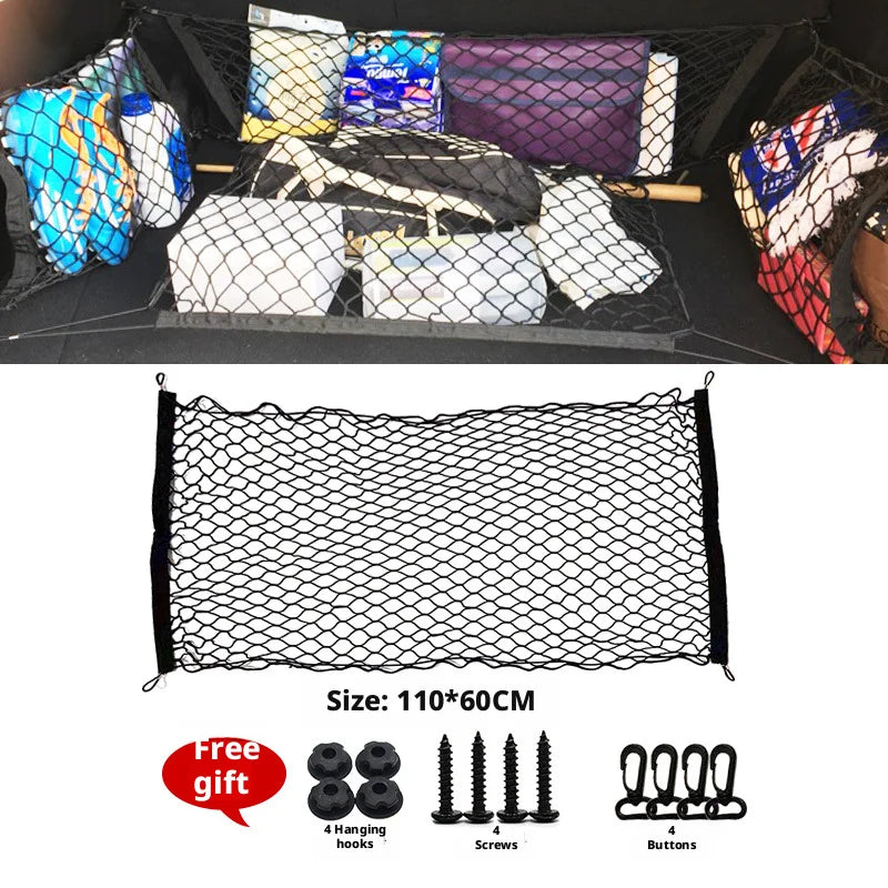 HOMEFISH Car Trunk Cargo Net Organizer Storage Luggage Net Universal Fit For Crossove alternate view