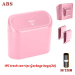 Hanging Car Trash Can Car Flip Top Trash Can Interior Trash Storage ABS Trash Can wit alternate view