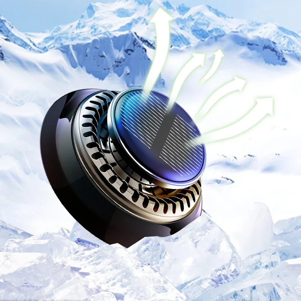 Solar Car Perfume Fragrance Long Lasting Rotating Car Aromatherapy Car Essential Oils Di detail view