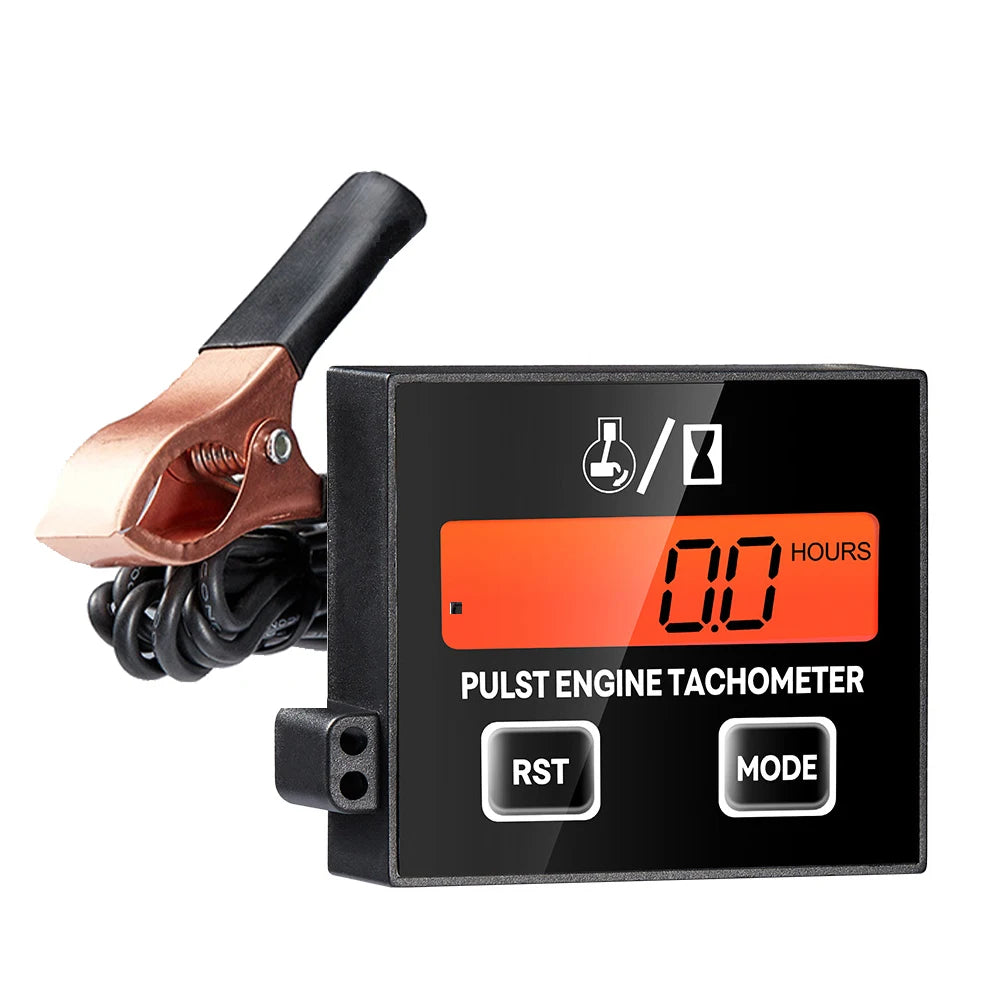 Inductive Tachometer Hour Meter | Digital Clip-Style Gasoline Engine Tester detail view