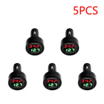2 IN 1 Car Voltmeter Thermometer | 12V 24V Cigarette Lighter Battery Monitor detail view