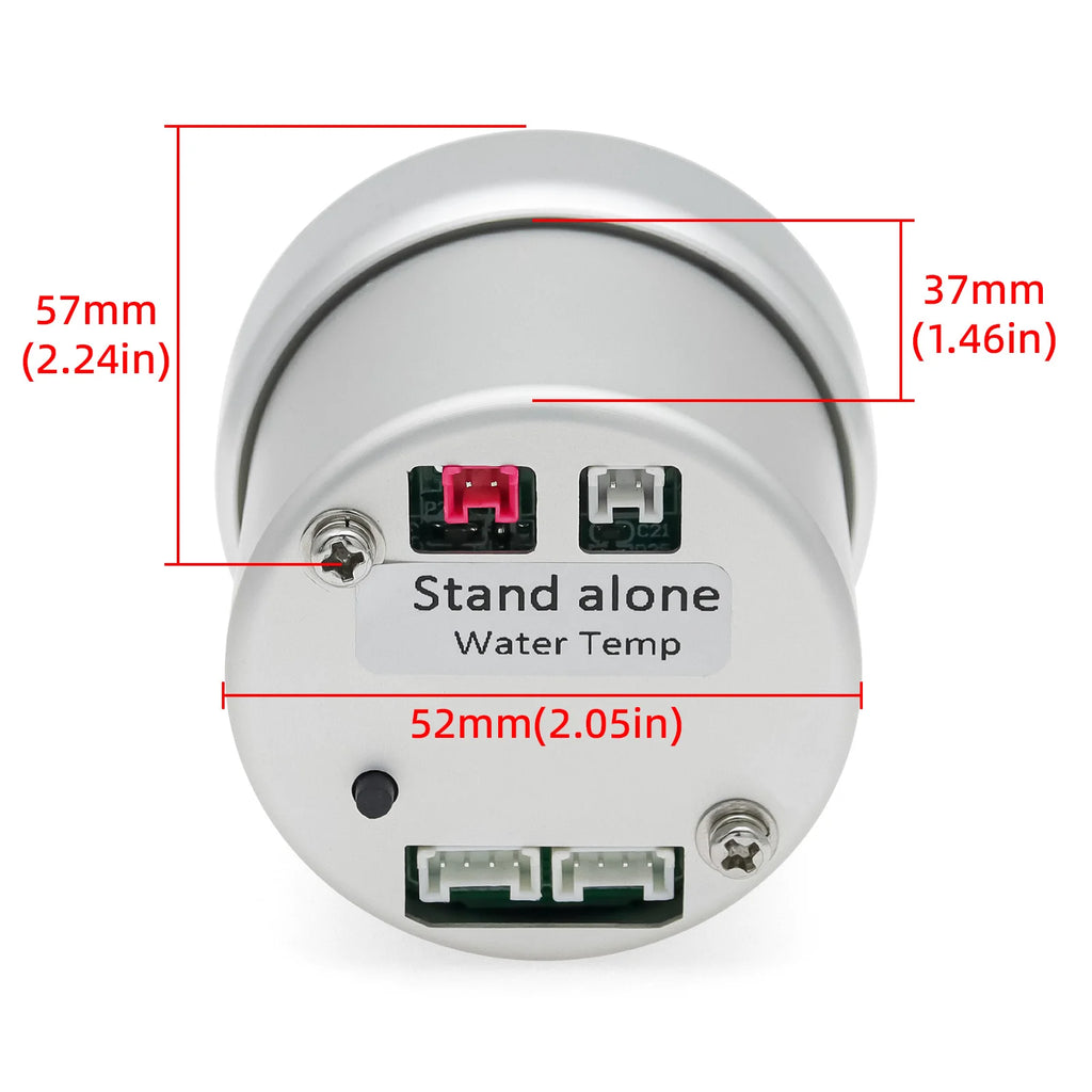 52mm 8 Colors Car Gauge Oil Pressure Bar PSI Water Temp Oil Temp EGT Exhaust Temp Turbo Boost Tachometer Fuel Level Gauge Meter