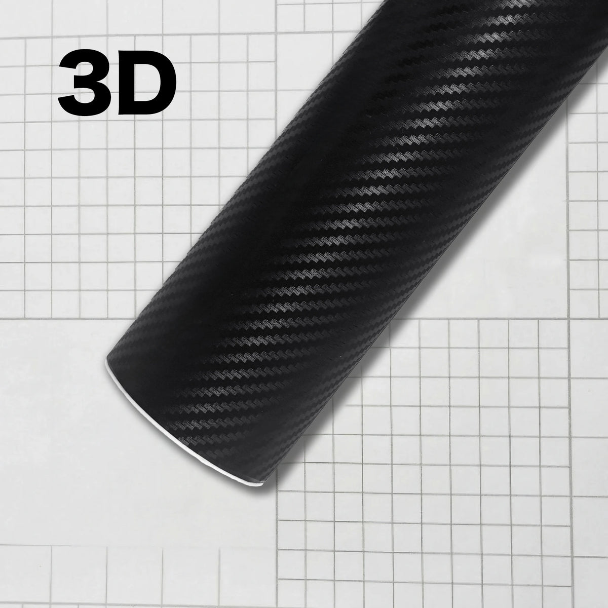 1-6m Carbon Fiber Car Body Vinyl Wrap Matte Accessories Glossy Black Sticker 3D 4D 5D alternate view