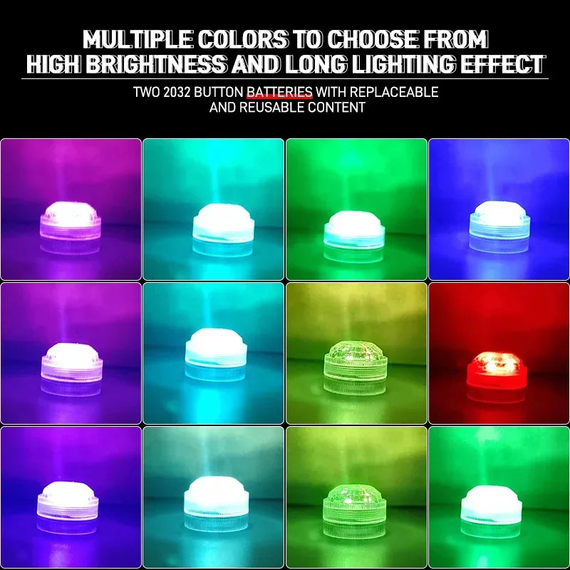 Wireless LED Car Interior Ambient Light with Remote Control close-up view