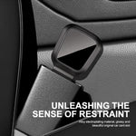 1/2PCS Car Seat Belt Clip Extender Safety Seatbelt Lock Buckle Plug Thick Insert Socke close-up view