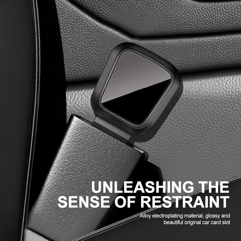 1/2PCS Car Seat Belt Clip Extender Safety Seatbelt Lock Buckle Plug Thick Insert Socke close-up view