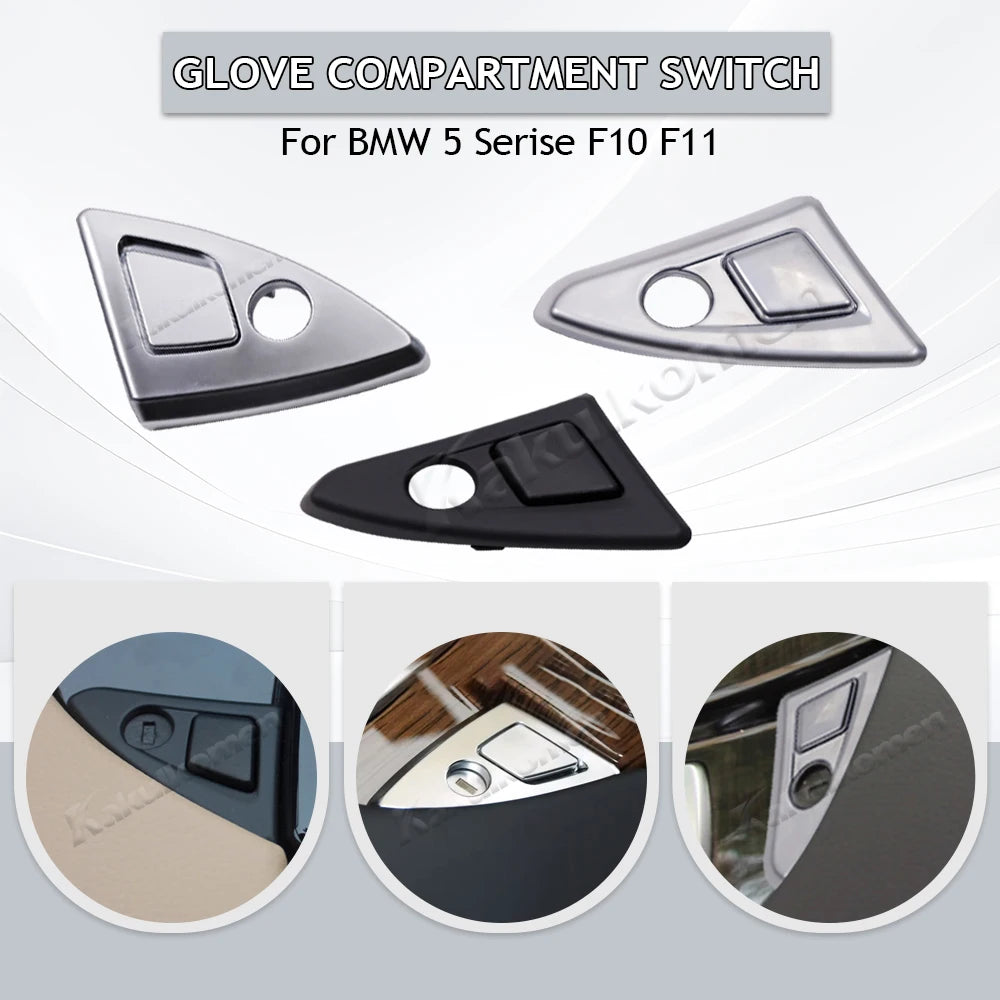 LHD Car Inner Central Armrest Glove Box Switch Catch Button For BMW 5 Series F10 F1 additional angle