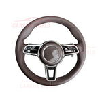 Customized Leather Car Steering Wheel For Porsches 911 996 Cayenne 958 718 Boxster 918 Cayman Macans Panamera Taycan GT RS 970