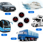 52mm Car Gauge Set | Water Temperature Oil Level Voltmeter Fuel Pressure Meter alternate view