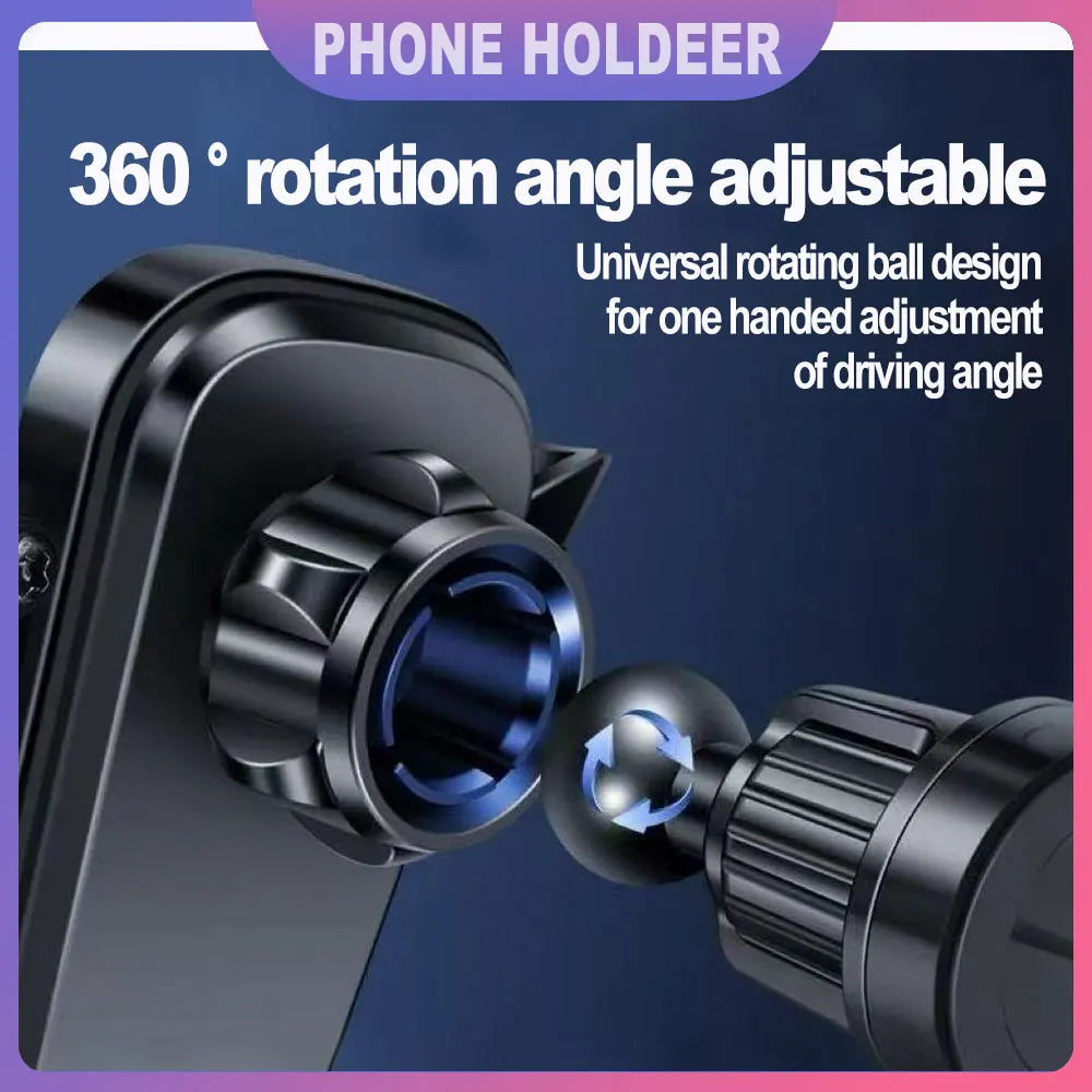 Car Phone Holder Air Vent Clip Mount For 5-7 Inch Mobile Devices
