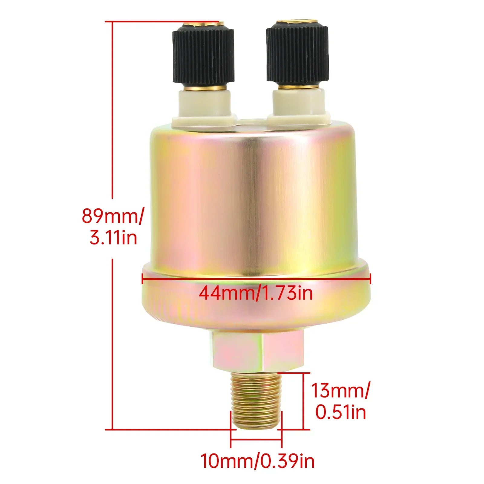 3 in 1 Car Gauge Water Temperature Oil Pressure Voltmeter 52mm Digital Red Backlight | W detail view