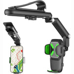 Universal Rotatable Retractable Car Phone Holder for Sun Visor Phone Mount Navigation Bracket Rearview Mirror Auto Phone Holder