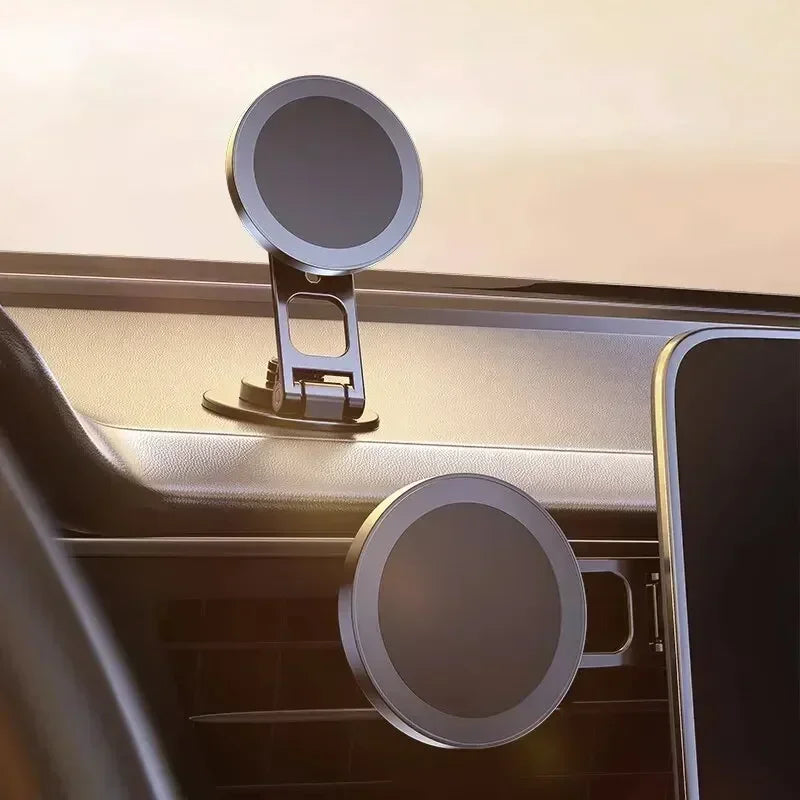 720° Rotation Magnetic Car Phone Holder | Extendable Magnet Cellphone Bracket close-up view