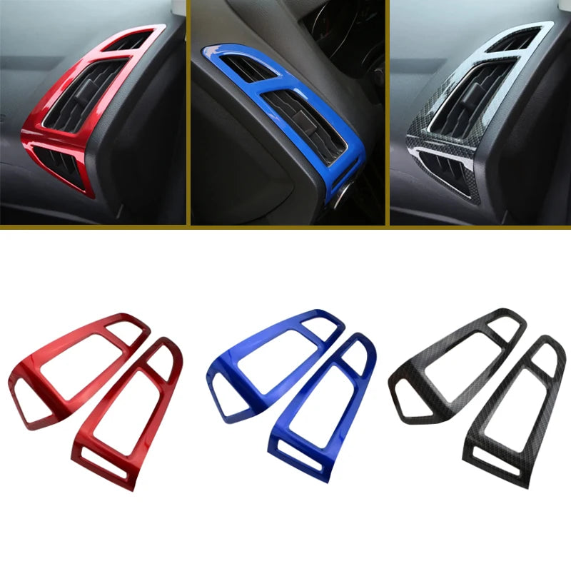 ABS Air Conditioning Vent Sequins Air Conditioner Vents Sticker for Ford Focus 3 4 2012- 2017 car accessories interior