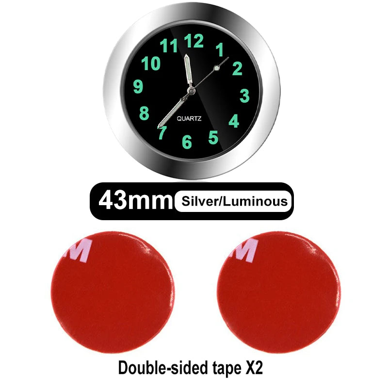 2023 New Mechanics Quartz Clocks Digital Watch Car Mini Clock Automobiles Internal Stick-On Car Ornament Auto Accessories