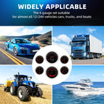 6pcs Gauge Set 160MPH 200km/h GPS Speedometer Tachometer Water Temp Fuel Voltmeter Oil close-up view