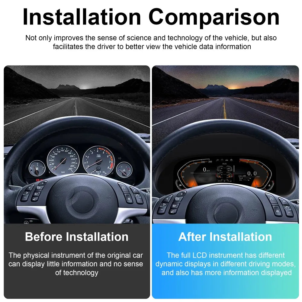 Cluster Dashboard for BMW E53 X5 1999-2005 E39 5 Series 1995-2004 E38 7 Series 1994-2001 detail view