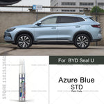 Car Paint Repair Pen For BYD Seal U Paint Scratch Repair Accessories White WAZ Blue ST close-up view