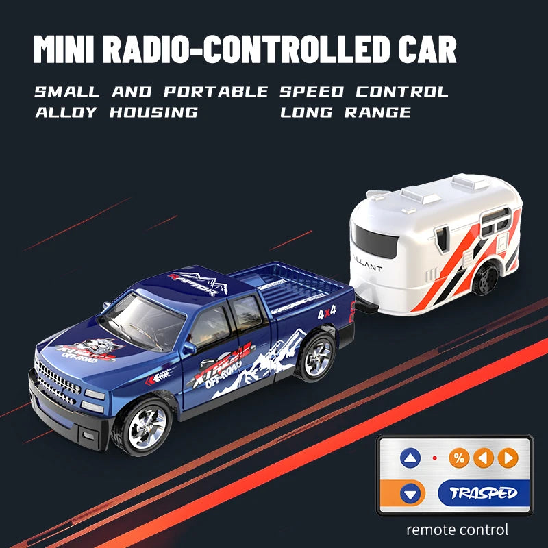 6601Green RC Car MINI Alloy 1/64 Remote Control Car Convenient to Carry 60 Minutes additional angle