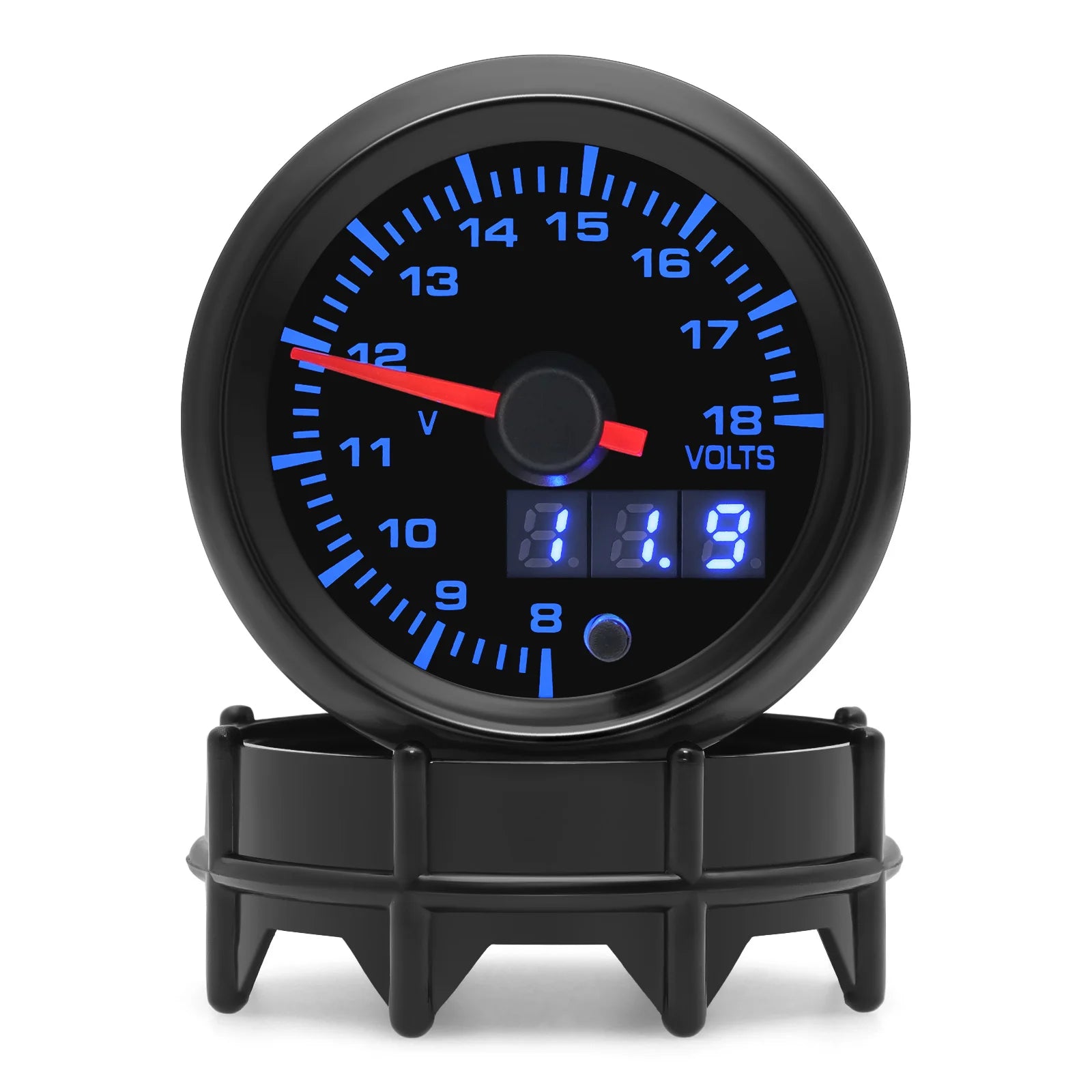 New 52mm 7 Color LED Car Gauge Set | Universal 12V Gauge detail view