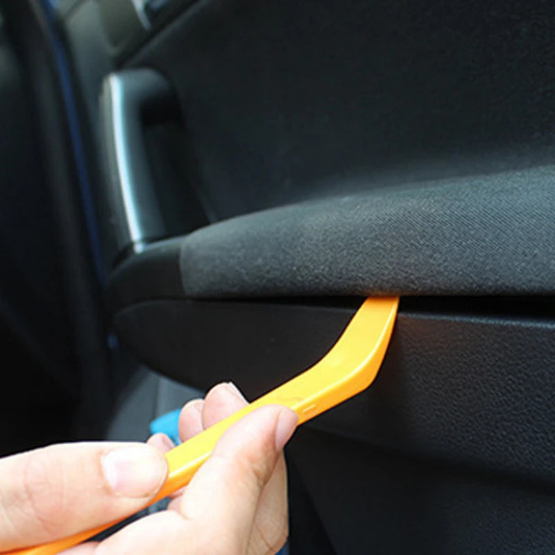 4Pcs Car Radio Panel Removal Tool Set Reinforced Plastic Orange close-up view