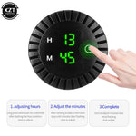 Car Panel Electronic Clock 12V/24V | Touch Digital Clock with LED Display for Automot lifestyle view