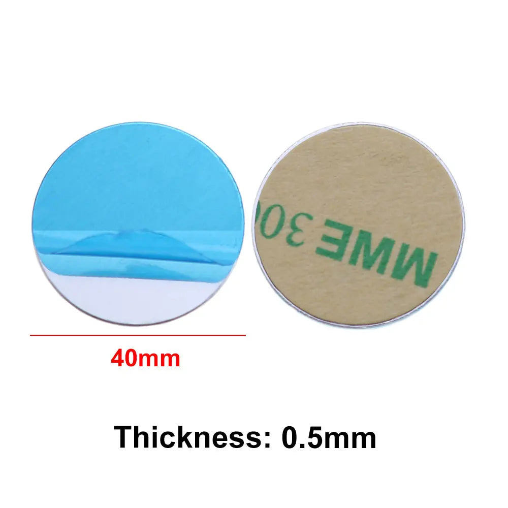 10pcs Silver Magnetic Metal Plates for Car Phone Holder | Universal Iron Sheet Moun additional angle