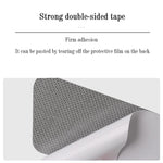 New Universal Imitation Carbon Fiber Leather Car Door Sill Protection Strip Tough And close-up view