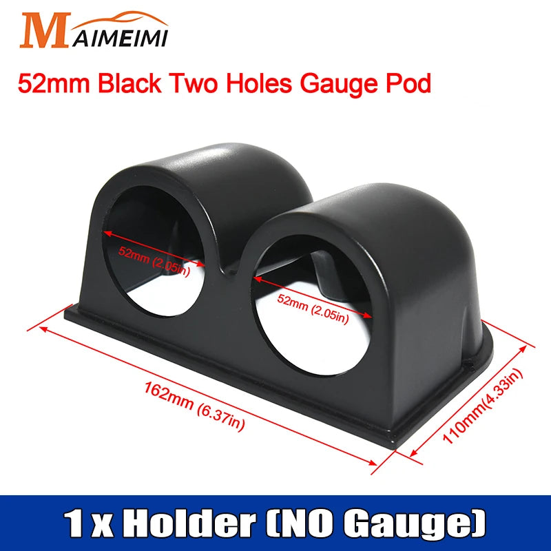 52mm Universal Car Gauge Set | Water Temp Oil Pressure Tachometer Boost Vacuum Voltme alternate view