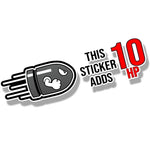Car Stickers Creative Plus Horsepower Body Stickers + 100HP Full of Blood Scratches Decorative Stickers