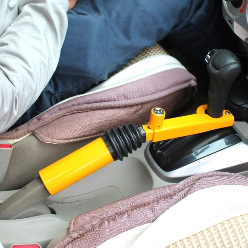 Car Steering Wheel Lock with Adjustable Handbrake Gear Shift Lock Car Safety Anti-The alternate view