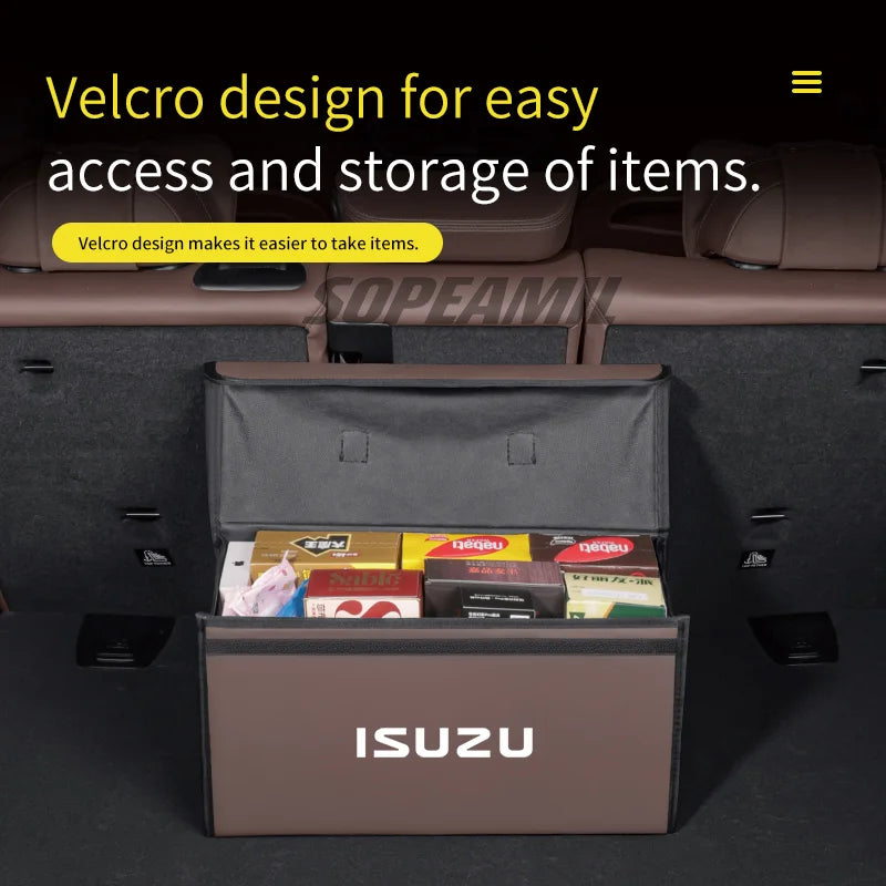 Car Trunk Organizing And Storage Box For Isuzu D-MAX D MAX Dmax I II WFR VAN NFR AT additional angle