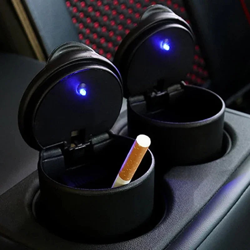 Universal Car LED Ashtray Garbage Coin Storage Cup Container Cigar Ashtray Holder Aut alternate view