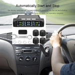 Car Tire Pressure Monitoring System | 4-Sensor TPMS with Solar Display close-up view