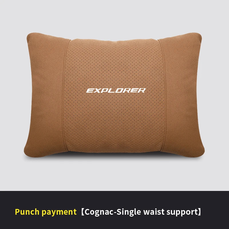 Car Interior 5Color Selectable Headrest For Ford Explorer Auto Headrest Neck Support Lumbar Cushion Soft Neck Pillow Accessories