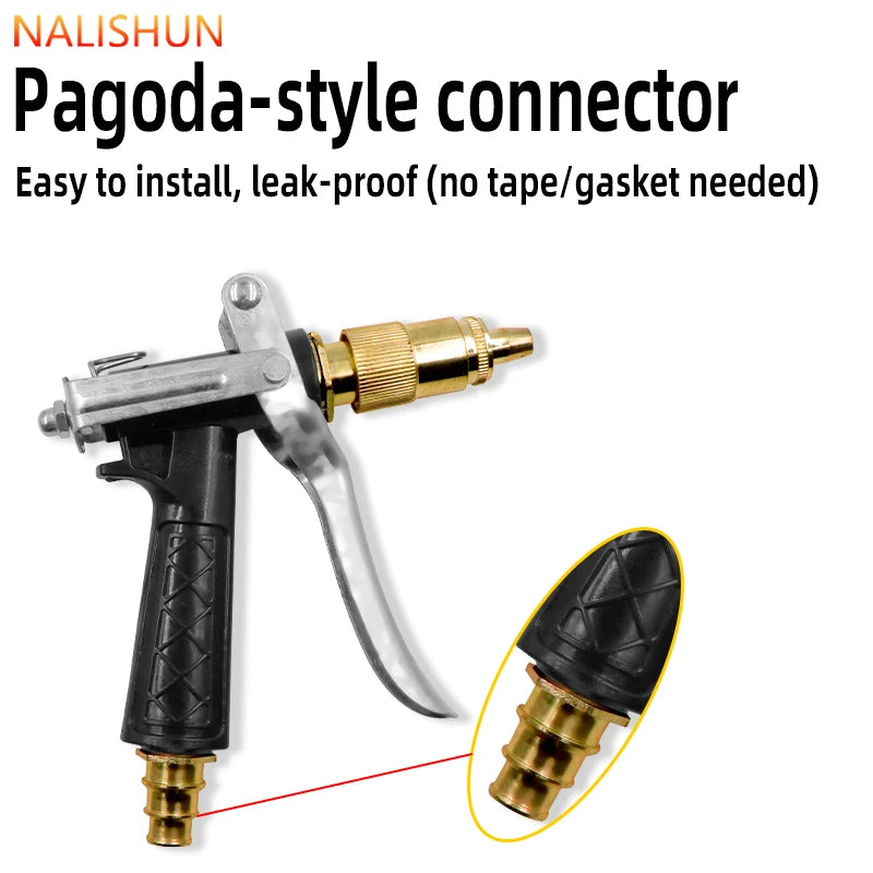 High Pressure Car Wash Water Gun | Metal Nozzle with Copper Interface lifestyle view