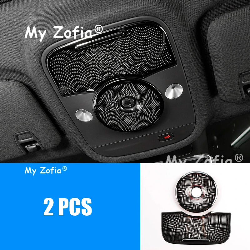 For Smart #3 2024 2025 2026 Car Stainless Steel Instrument air outlet cover Center Conso detail view
