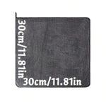 Dark Gray Microfiber Car Towel | Oversized Strong Absorbent Wash Cloth close-up view
