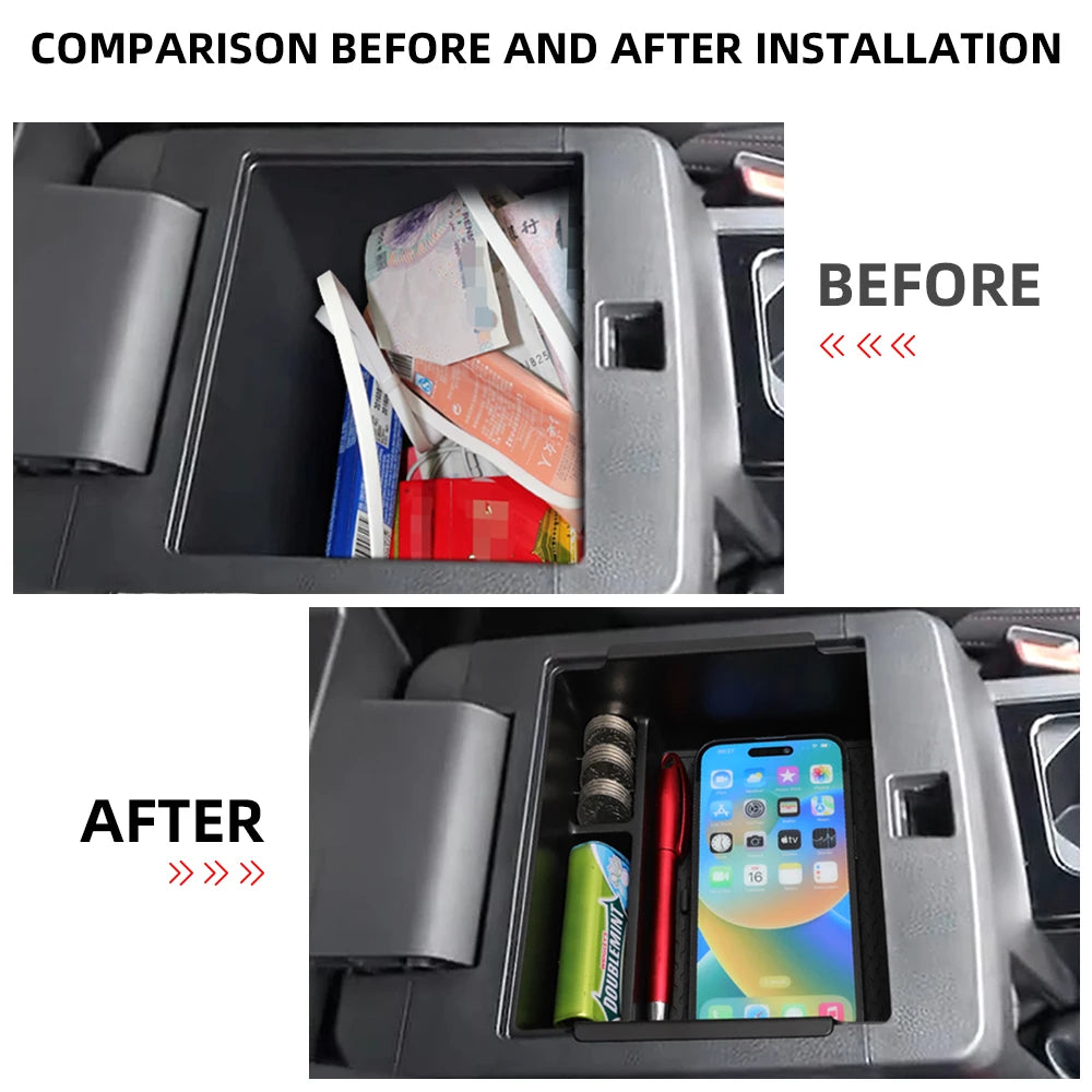 For Mitsubishi Triton L200 2024 2025 2026 Armrest Storage Box Center Console Organize alternate view