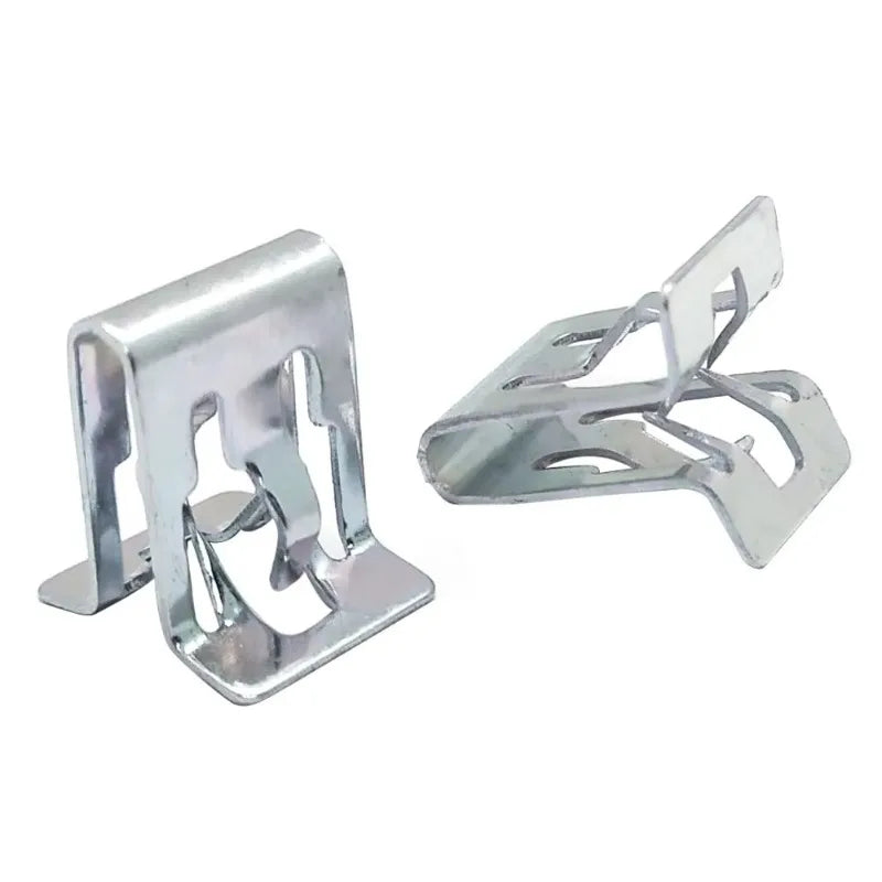 10-50PCS Metal Retainer Clip Car Center Console Metal Fixing Clips DVD Base Interior Buckle U Iron Clamps Instrument Panel Clip