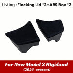 For Tesla Model 3 Highland 2024 Rear Trunk Side Storage Box | ABS with Flocking Lids alternate view