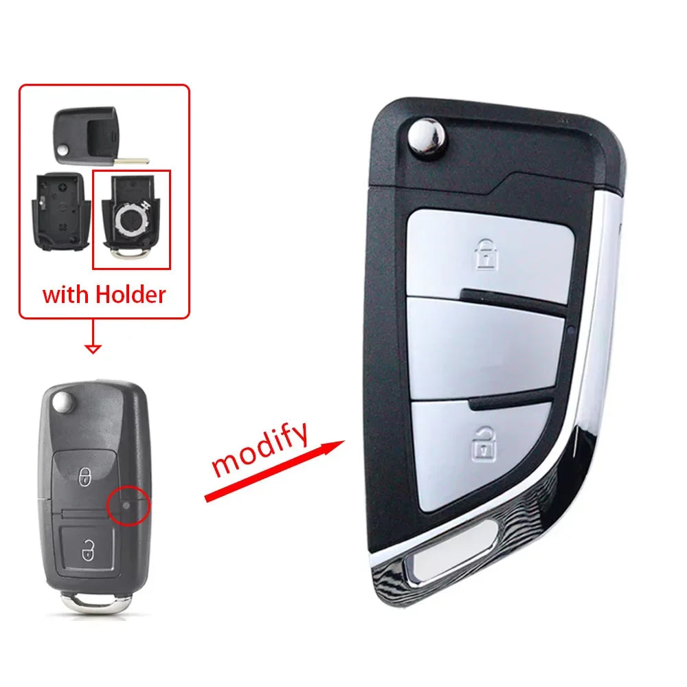 2 3 Bottons Upgrade Car Key Fob Case Shell Housing for For Volkswagen for Vw Jetta Golf detail view