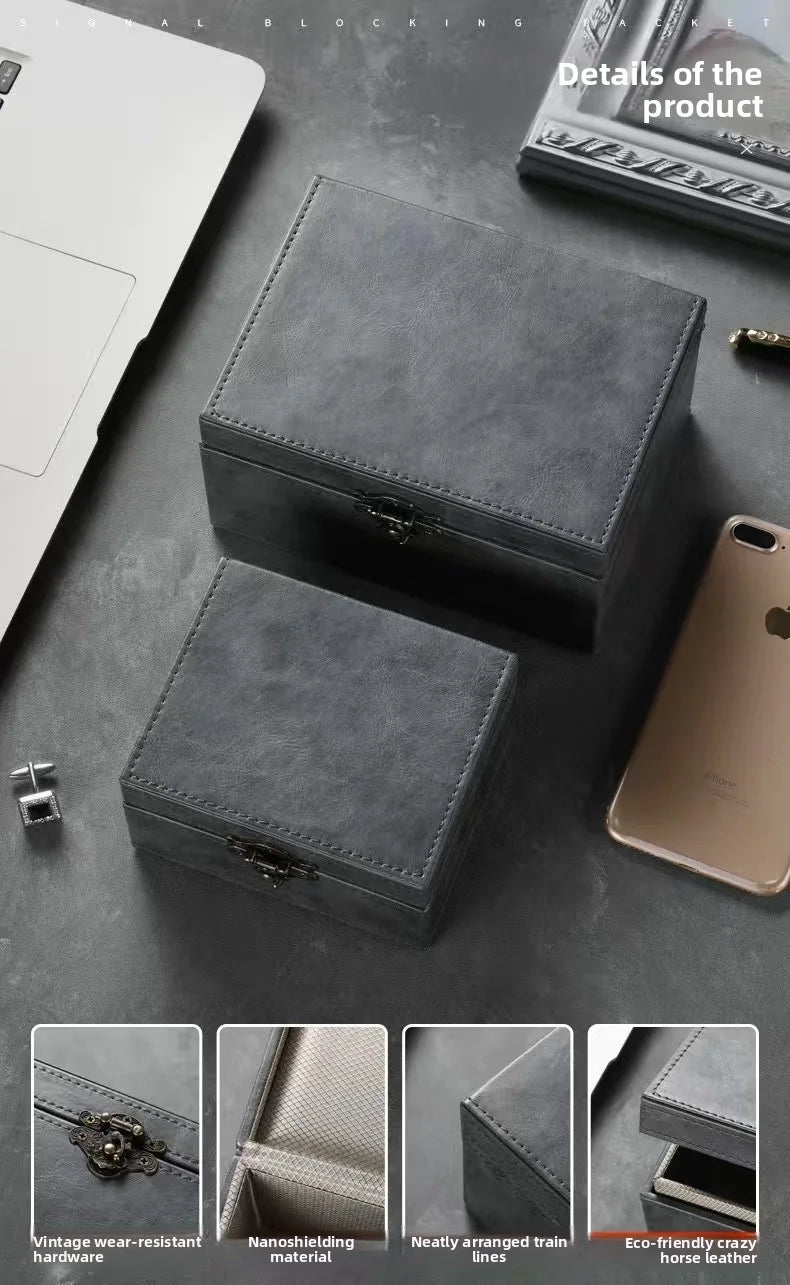 Faraday Box for Car Keys RFID Blocking Box Anti-Theft Keyless Fob Protector Approved lifestyle view