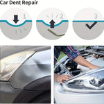Auto Dent Repair Tool Kit for Shallow Car Body Dent Repair With T-Handle Rod, Rubber Mallet, Repair Tips And Wedge Tools For Garage And DIY Vehicle Maintenance