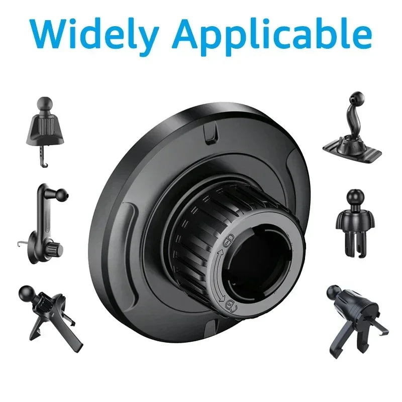 Universal 17mm Ball Head Base Magnet Brackets For MagSafe Car Mount Accessories Mini Magnetic Car Ph